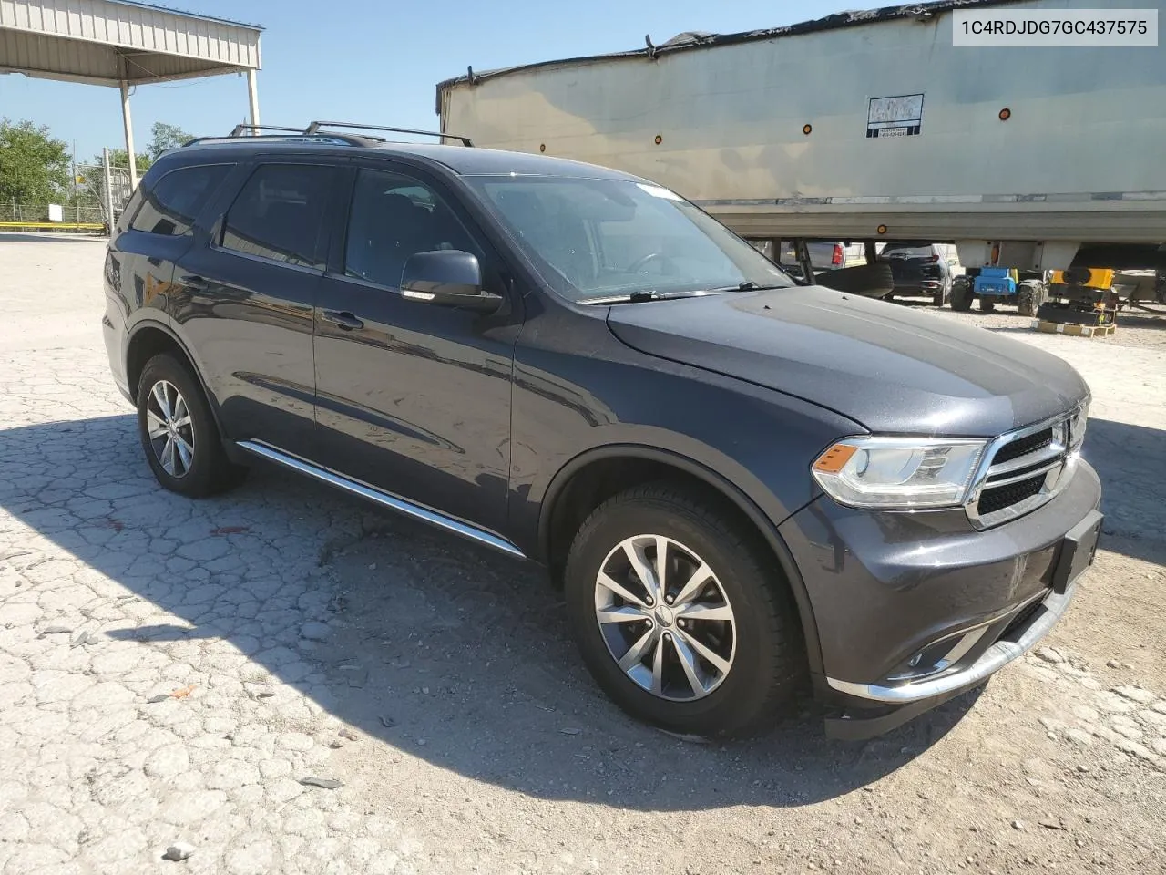 2016 Dodge Durango Limited VIN: 1C4RDJDG7GC437575 Lot: 70287714