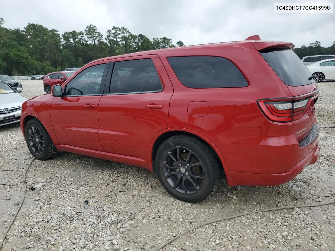 2016 Dodge Durango R/T VIN: 1C4SDHCT7GC415990 Lot: 70306194