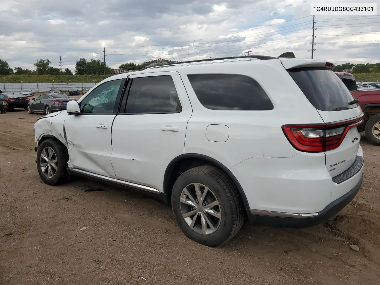 2016 Dodge Durango Limited VIN: 1C4RDJDG8GC433101 Lot: 70317454