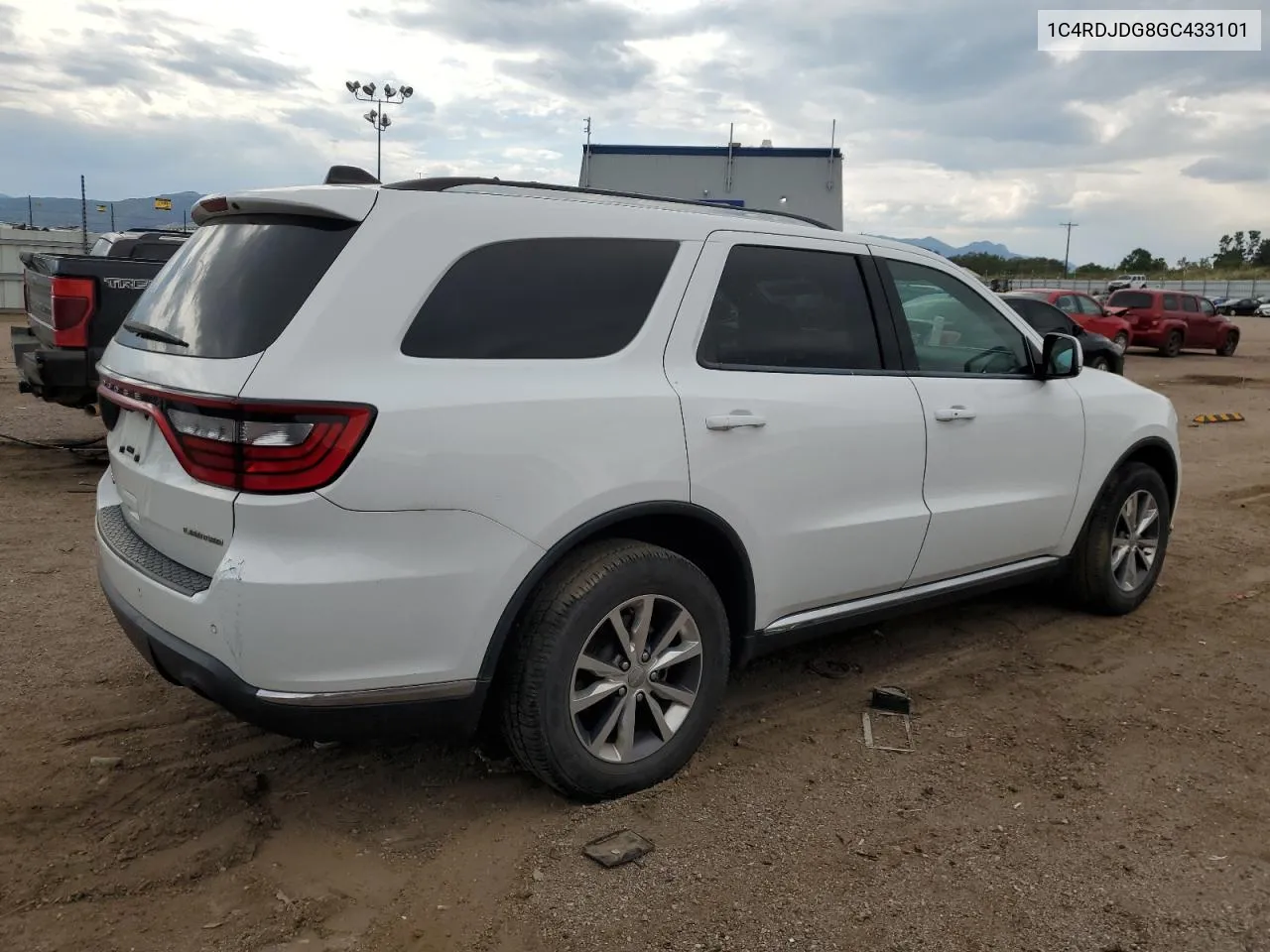 2016 Dodge Durango Limited VIN: 1C4RDJDG8GC433101 Lot: 70317454