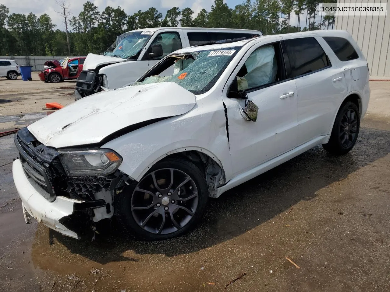 2016 Dodge Durango R/T VIN: 1C4SDJCT5GC398355 Lot: 71119764