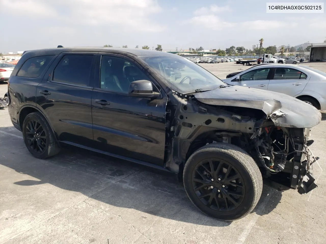 2016 Dodge Durango Sxt VIN: 1C4RDHAGXGC502125 Lot: 71442974