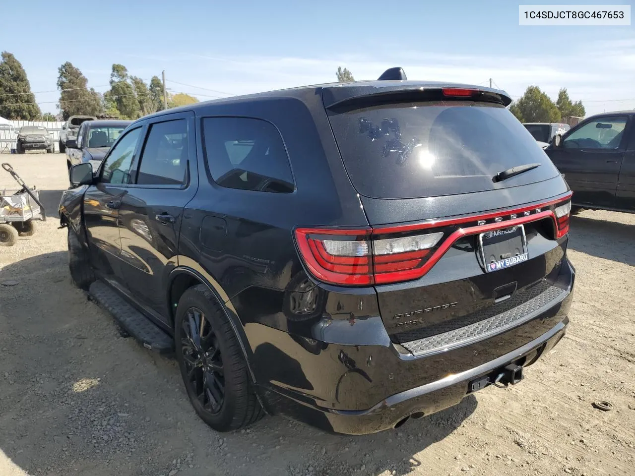 2016 Dodge Durango R/T VIN: 1C4SDJCT8GC467653 Lot: 71878284