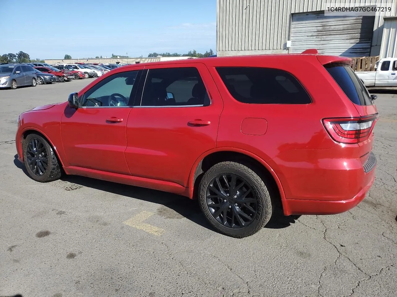 2016 Dodge Durango Sxt VIN: 1C4RDHAG7GC467219 Lot: 72028394