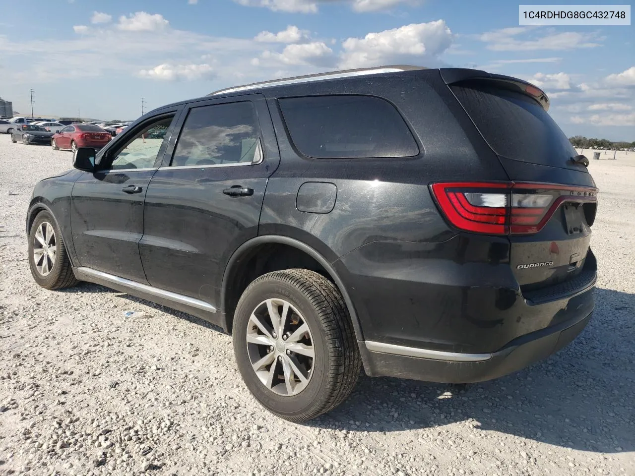 2016 Dodge Durango Limited VIN: 1C4RDHDG8GC432748 Lot: 72319094