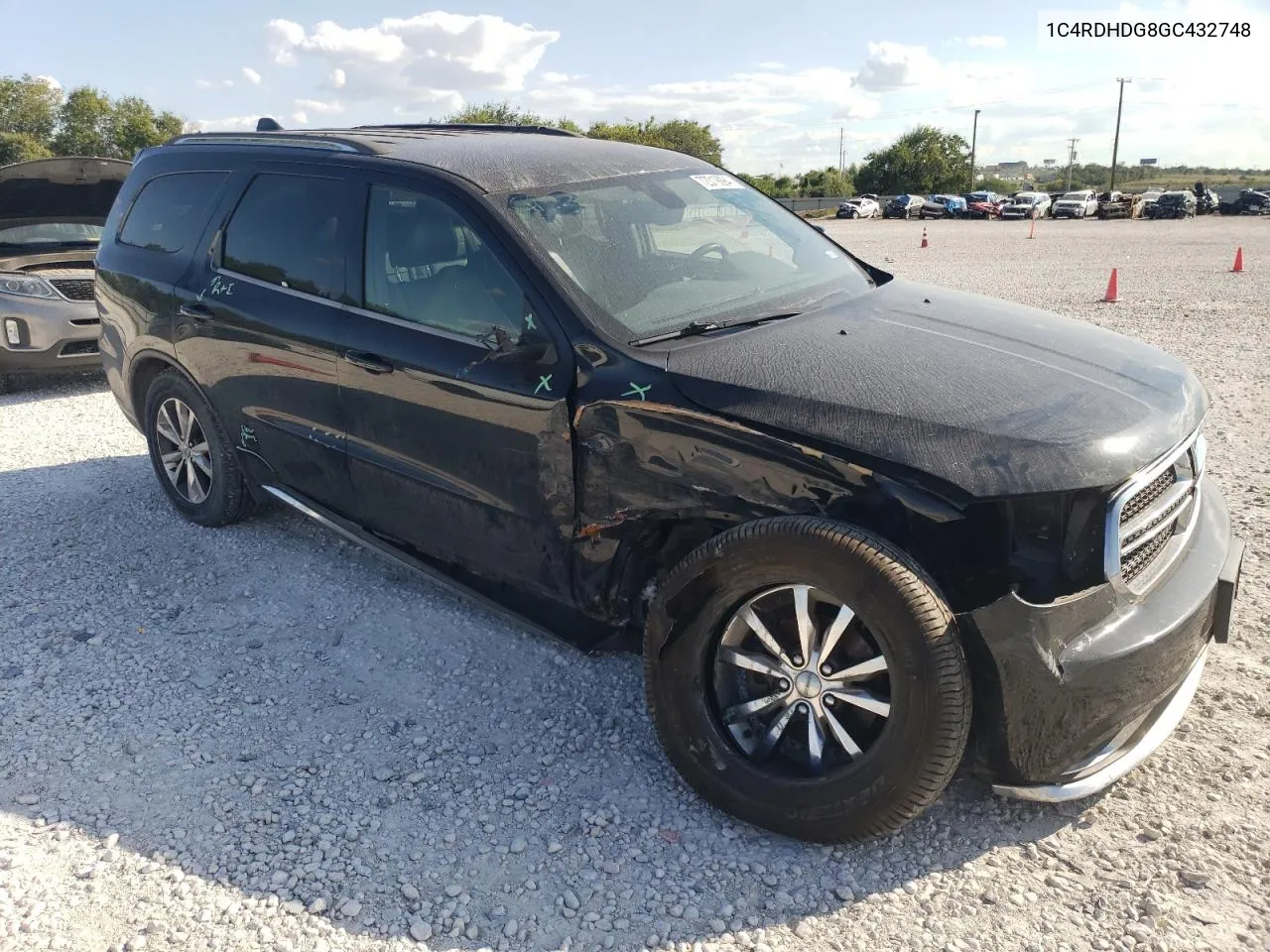 2016 Dodge Durango Limited VIN: 1C4RDHDG8GC432748 Lot: 72319094