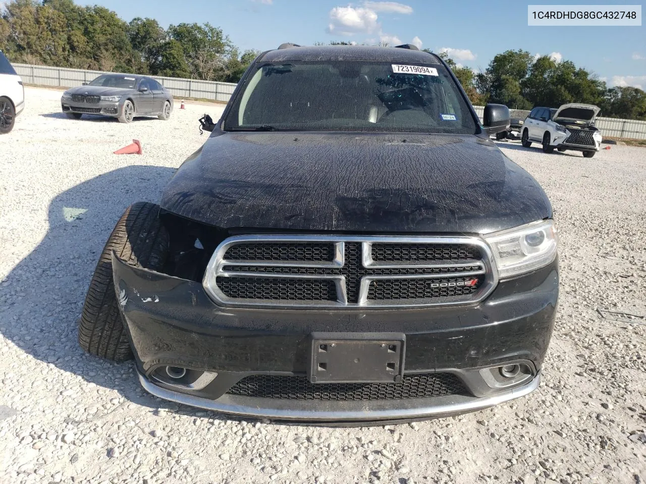 2016 Dodge Durango Limited VIN: 1C4RDHDG8GC432748 Lot: 72319094