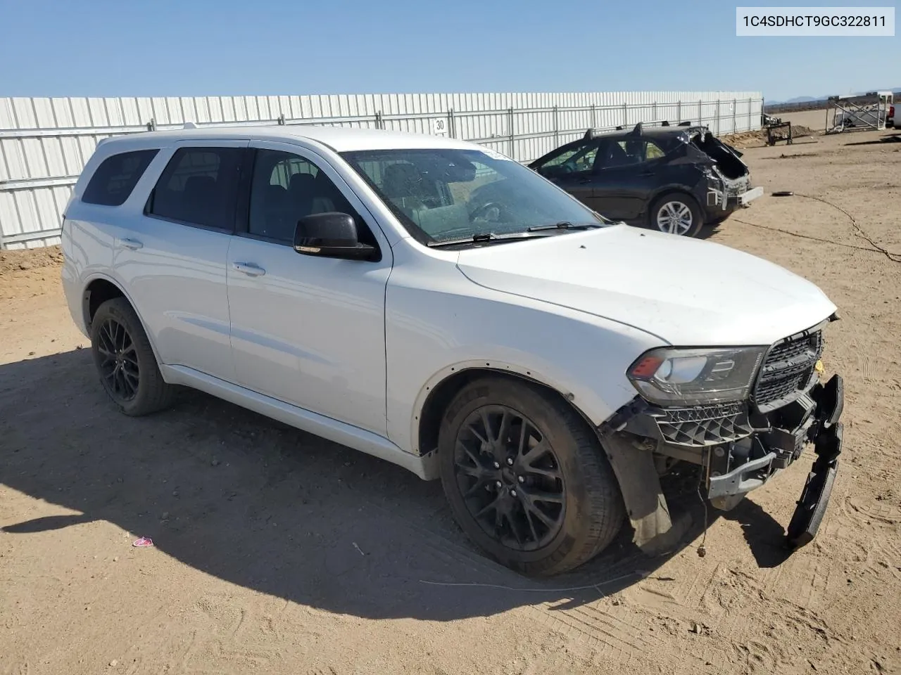 2016 Dodge Durango R/T VIN: 1C4SDHCT9GC322811 Lot: 72574154