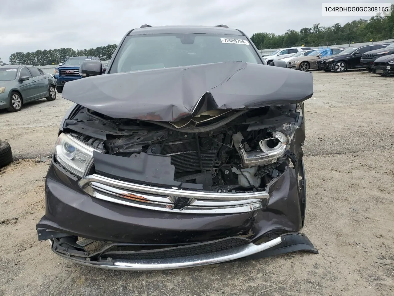 2016 Dodge Durango Limited VIN: 1C4RDHDG0GC308165 Lot: 72605764