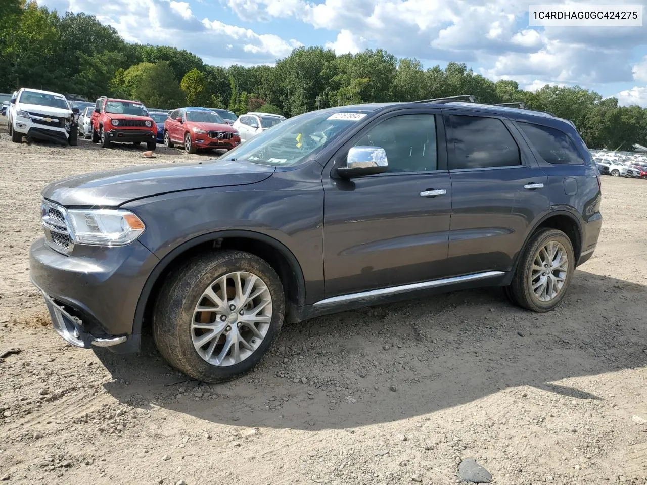 2016 Dodge Durango Sxt VIN: 1C4RDHAG0GC424275 Lot: 72767954