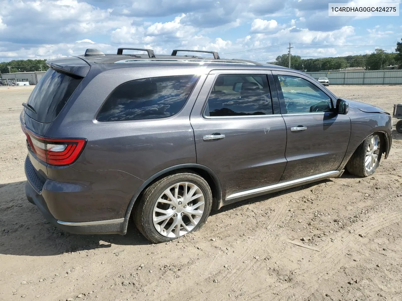 2016 Dodge Durango Sxt VIN: 1C4RDHAG0GC424275 Lot: 72767954