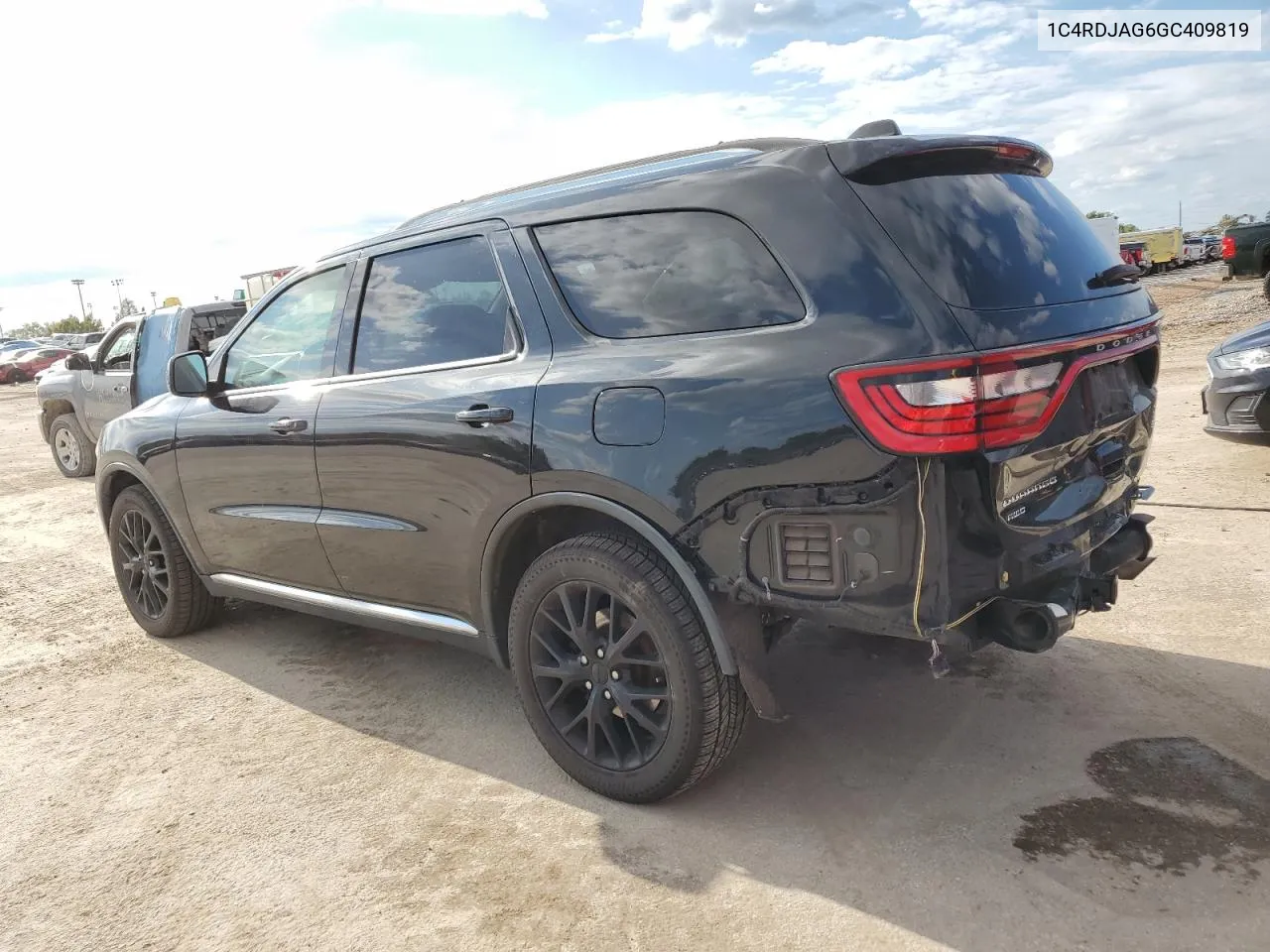 2016 Dodge Durango Sxt VIN: 1C4RDJAG6GC409819 Lot: 73100594