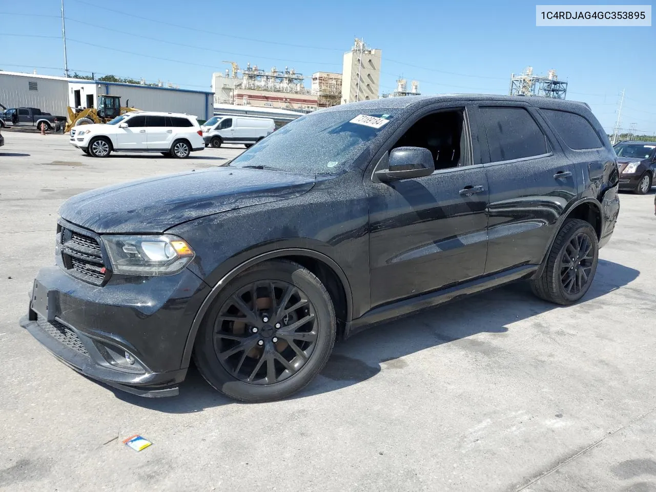 2016 Dodge Durango Sxt VIN: 1C4RDJAG4GC353895 Lot: 73189184