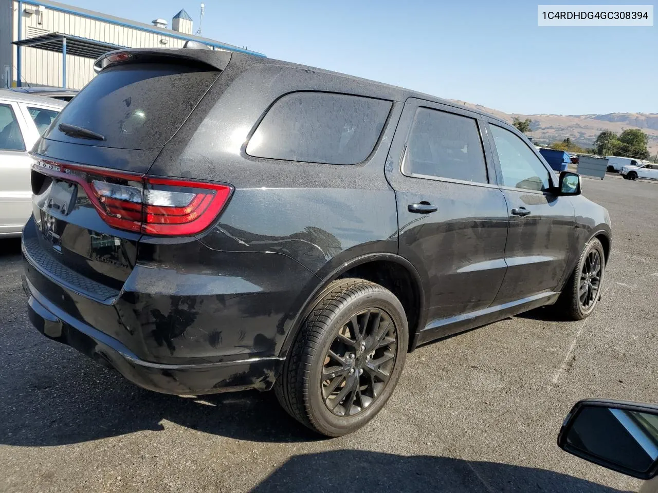 2016 Dodge Durango Limited VIN: 1C4RDHDG4GC308394 Lot: 73470994