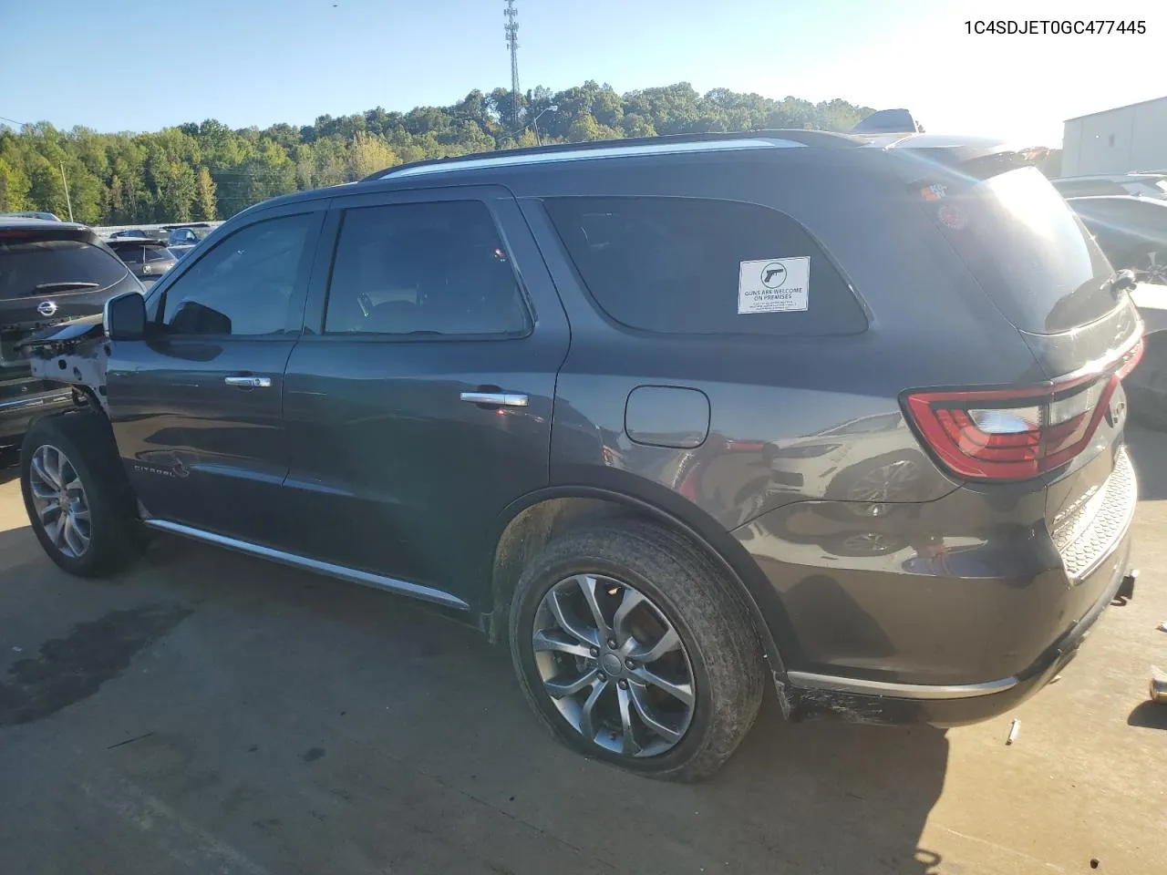 1C4SDJET0GC477445 2016 Dodge Durango Citadel