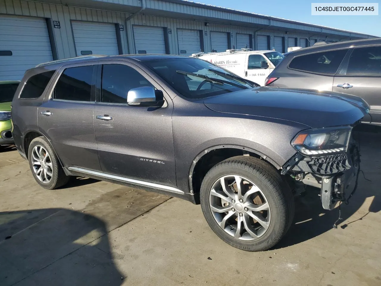 1C4SDJET0GC477445 2016 Dodge Durango Citadel