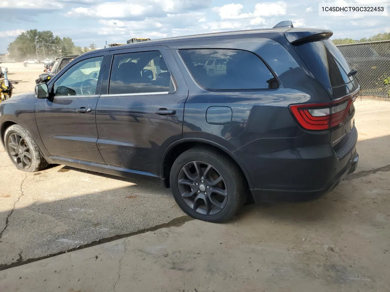 2016 Dodge Durango R/T VIN: 1C4SDHCT9GC322453 Lot: 73830224