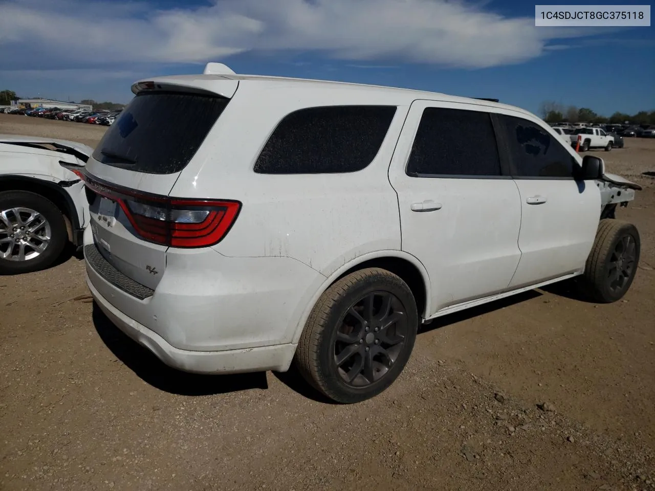 2016 Dodge Durango R/T VIN: 1C4SDJCT8GC375118 Lot: 74139514