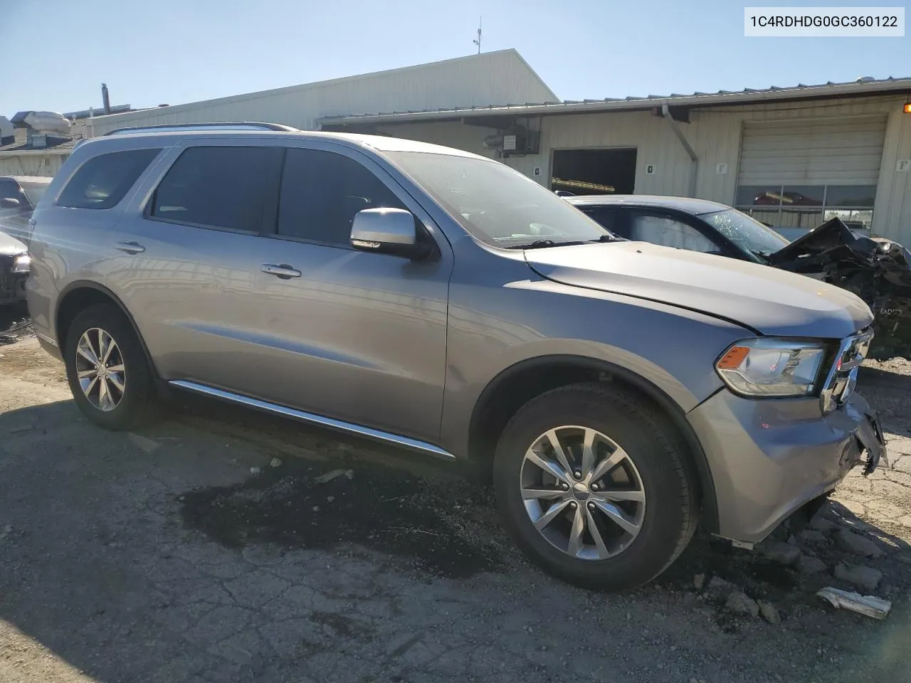 2016 Dodge Durango Limited VIN: 1C4RDHDG0GC360122 Lot: 74173064