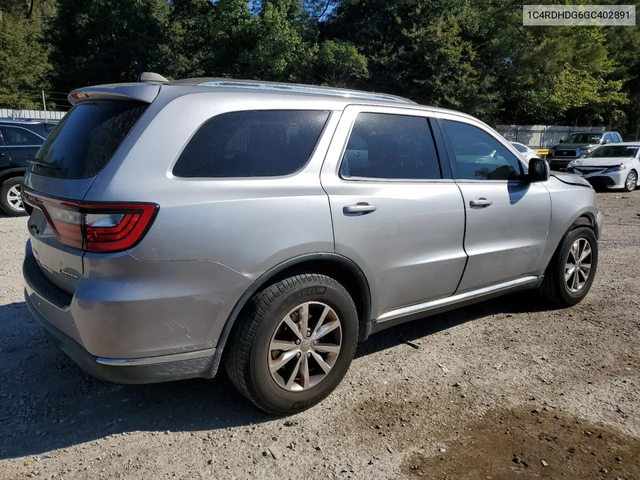 2016 Dodge Durango Limited VIN: 1C4RDHDG6GC402891 Lot: 74297854