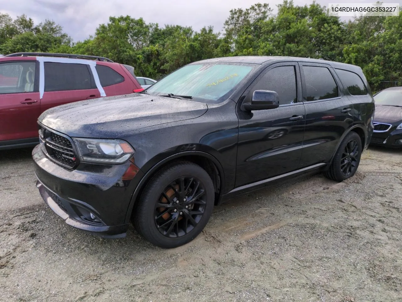 2016 Dodge Durango Sxt VIN: 1C4RDHAG6GC353227 Lot: 74740214