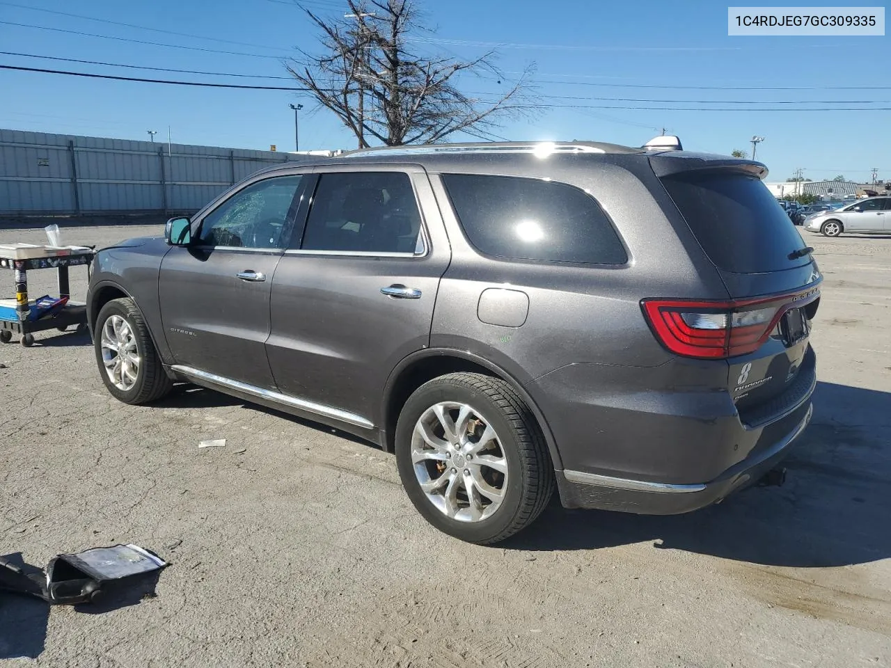 2016 Dodge Durango Citadel VIN: 1C4RDJEG7GC309335 Lot: 75211624