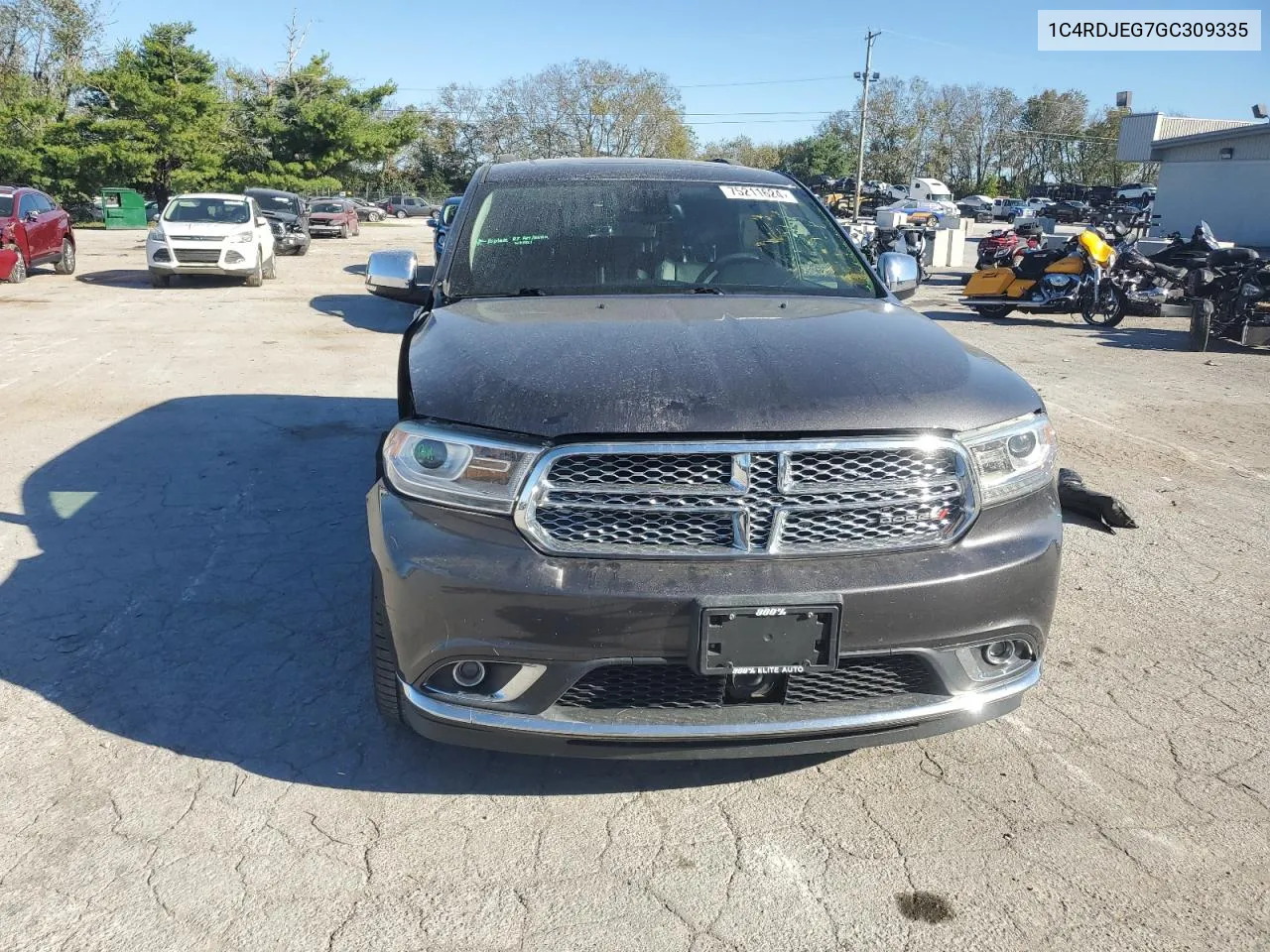 2016 Dodge Durango Citadel VIN: 1C4RDJEG7GC309335 Lot: 75211624