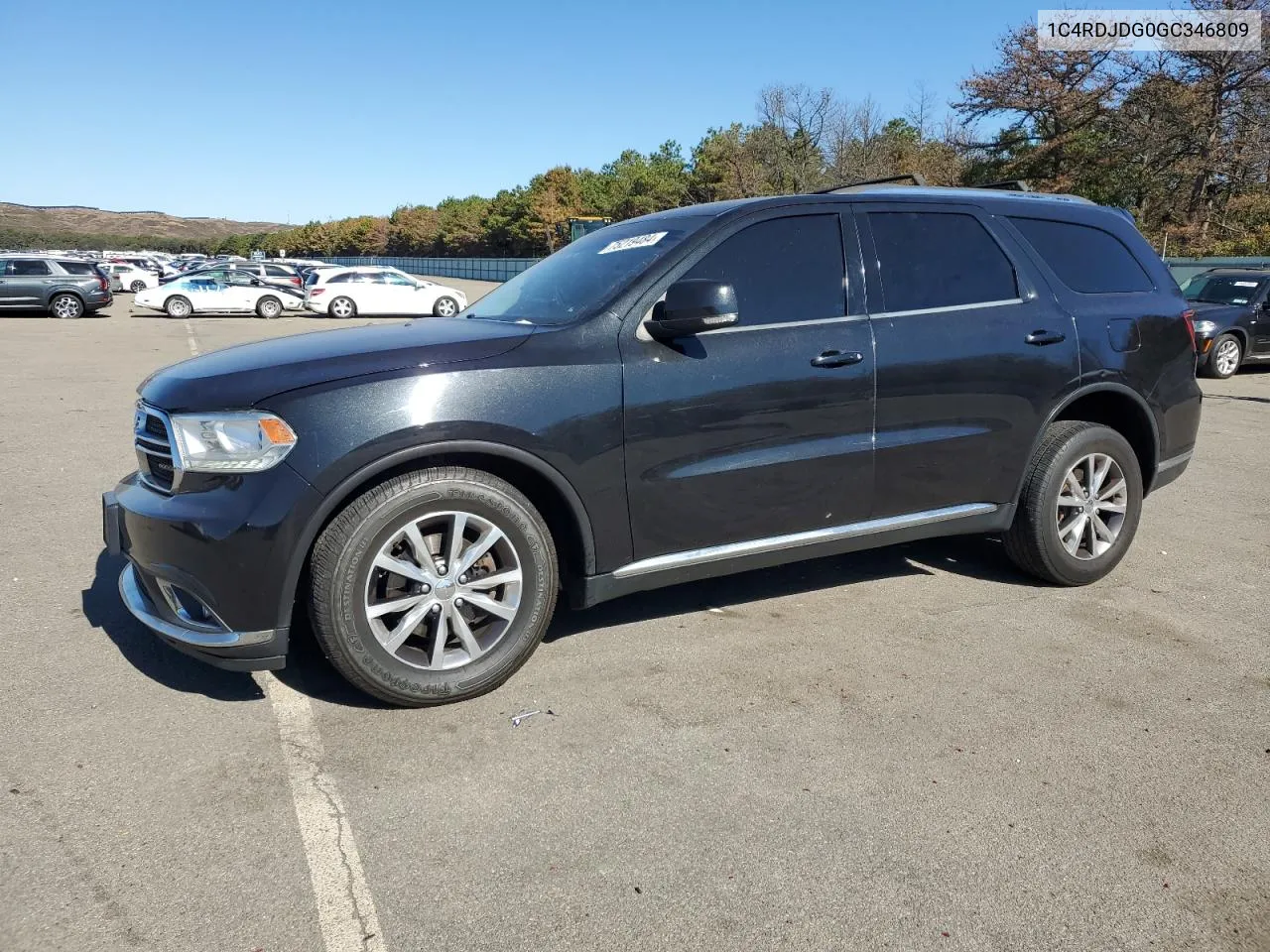 2016 Dodge Durango Limited VIN: 1C4RDJDG0GC346809 Lot: 75219484