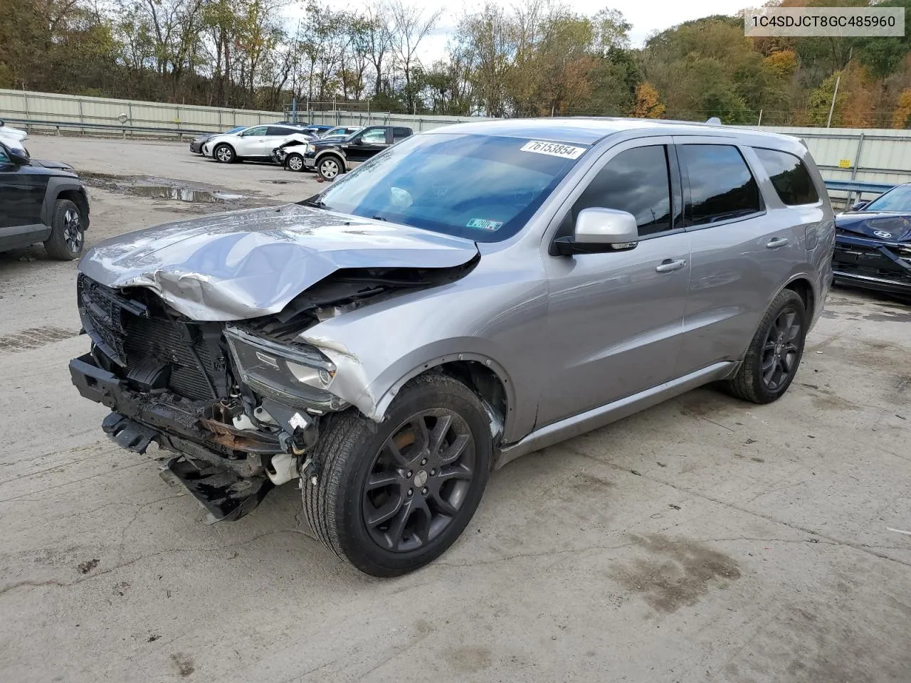 2016 Dodge Durango R/T VIN: 1C4SDJCT8GC485960 Lot: 76153854