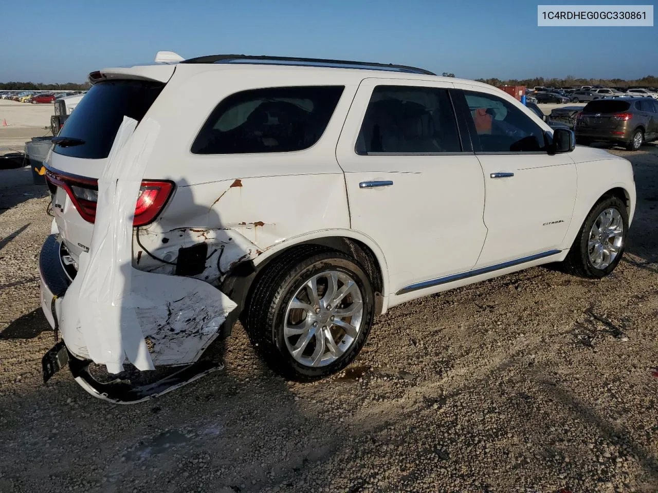 2016 Dodge Durango Citadel VIN: 1C4RDHEG0GC330861 Lot: 76790394