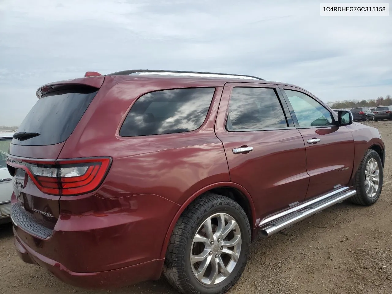 2016 Dodge Durango Citadel VIN: 1C4RDHEG7GC315158 Lot: 77097994