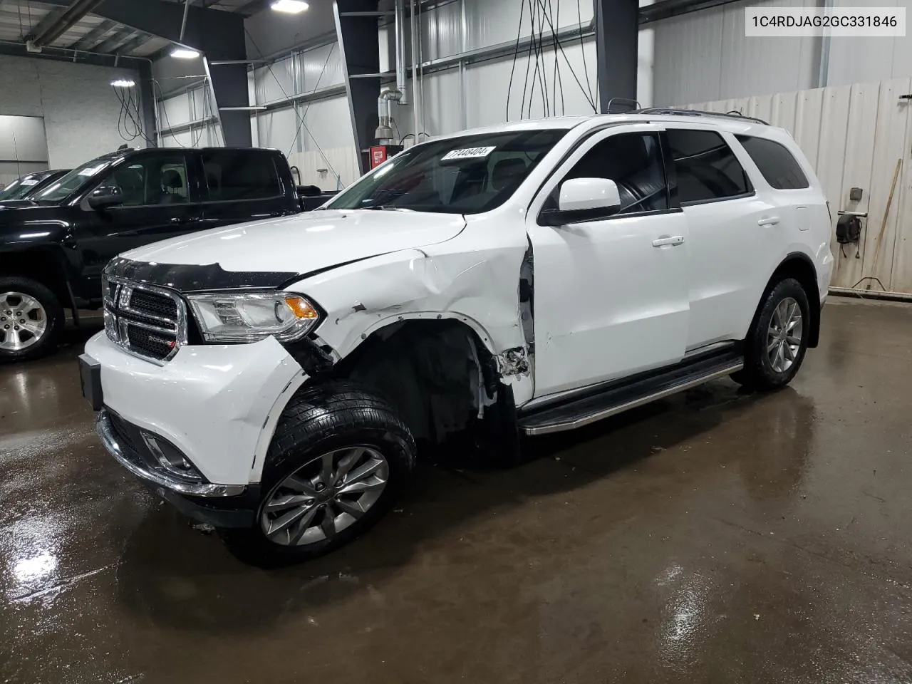 2016 Dodge Durango Sxt VIN: 1C4RDJAG2GC331846 Lot: 77448404