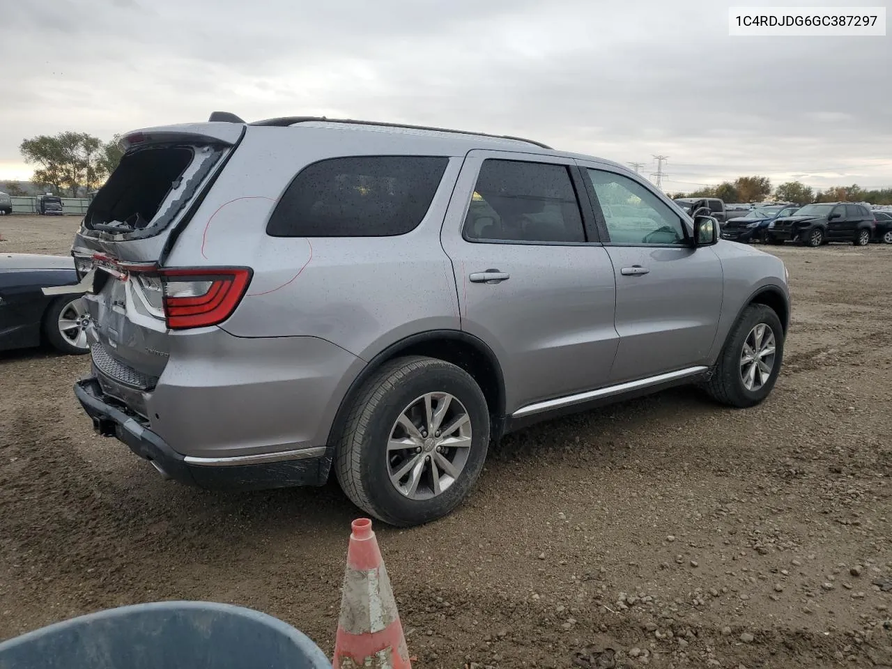 2016 Dodge Durango Limited VIN: 1C4RDJDG6GC387297 Lot: 77669504