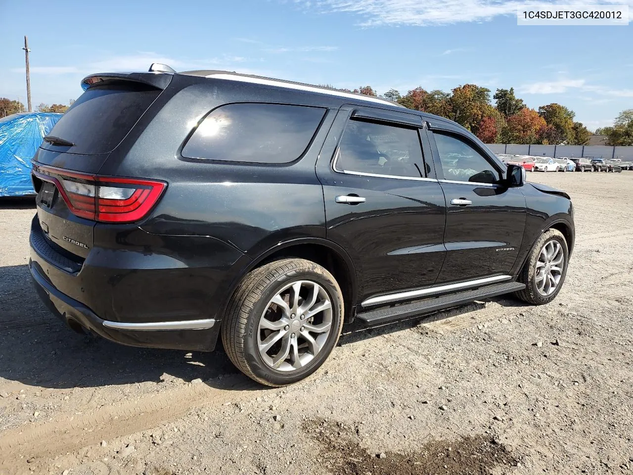 2016 Dodge Durango Citadel VIN: 1C4SDJET3GC420012 Lot: 77735224