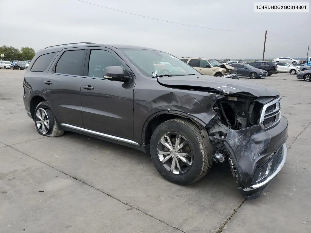 2016 Dodge Durango Limited VIN: 1C4RDHDGXGC314801 Lot: 78825754