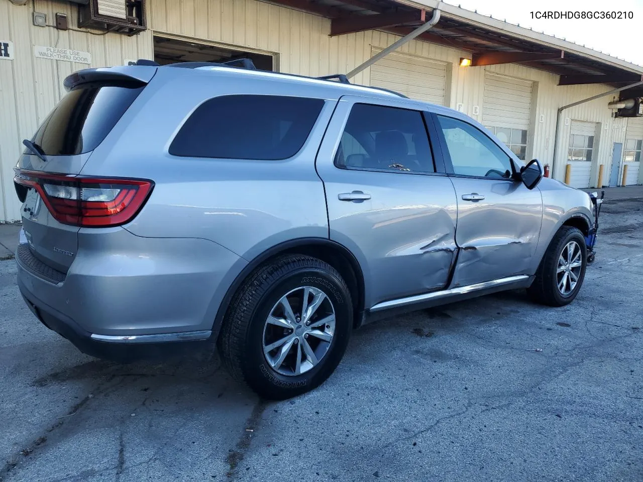 2016 Dodge Durango Limited VIN: 1C4RDHDG8GC360210 Lot: 78904884