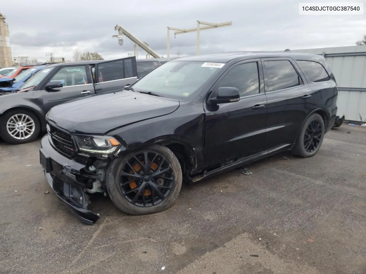 2016 Dodge Durango R/T VIN: 1C4SDJCT0GC387540 Lot: 78990964