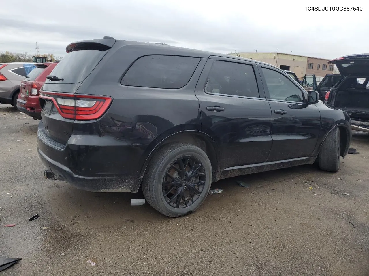 2016 Dodge Durango R/T VIN: 1C4SDJCT0GC387540 Lot: 78990964