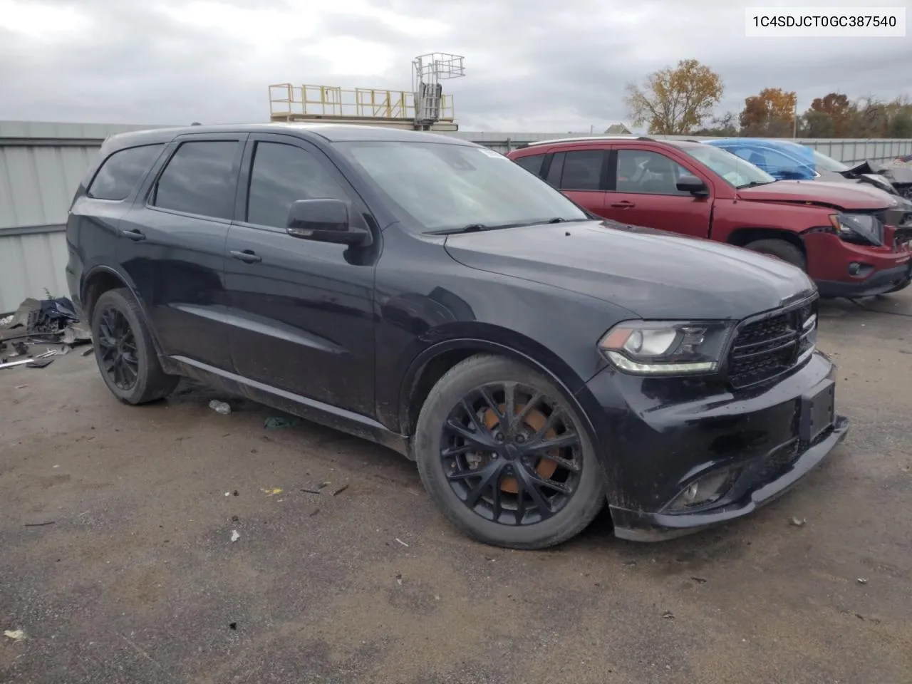 2016 Dodge Durango R/T VIN: 1C4SDJCT0GC387540 Lot: 78990964