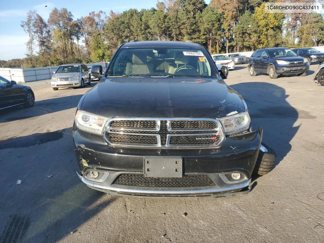 2016 Dodge Durango Limited VIN: 1C4RDHDG9GC437411 Lot: 79962794