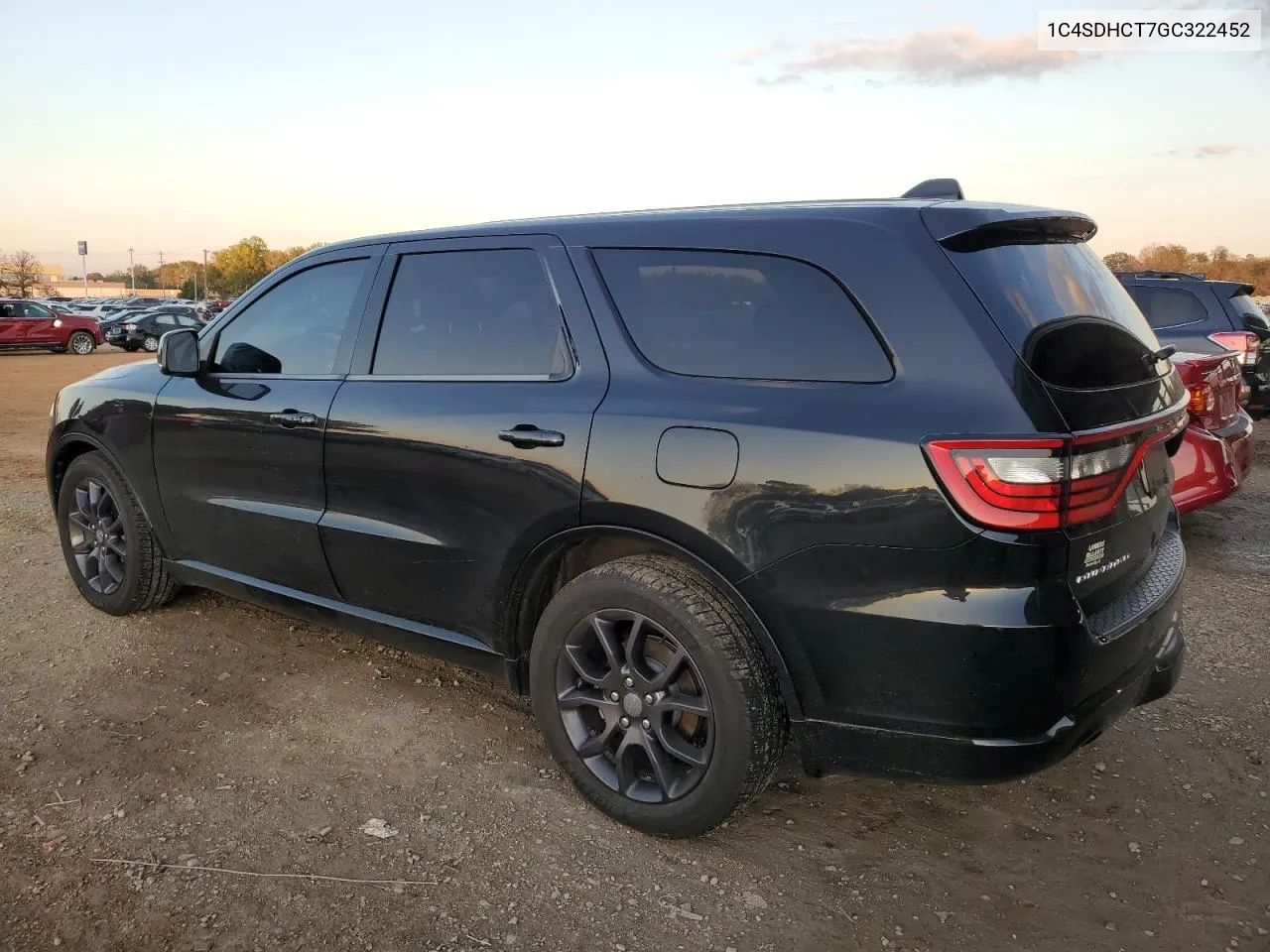 2016 Dodge Durango R/T VIN: 1C4SDHCT7GC322452 Lot: 80170064