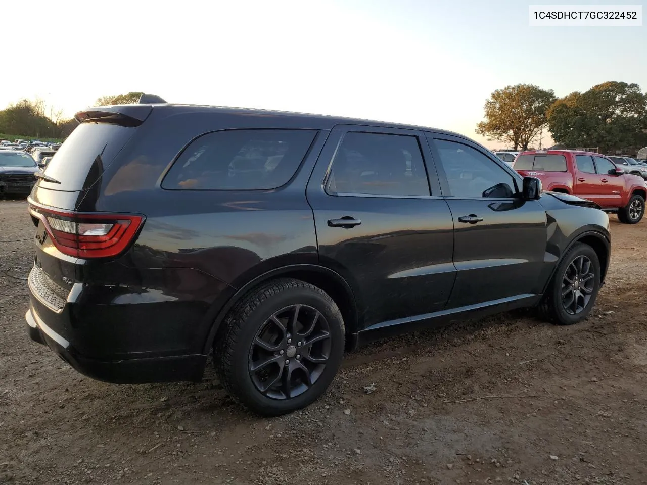 2016 Dodge Durango R/T VIN: 1C4SDHCT7GC322452 Lot: 80170064