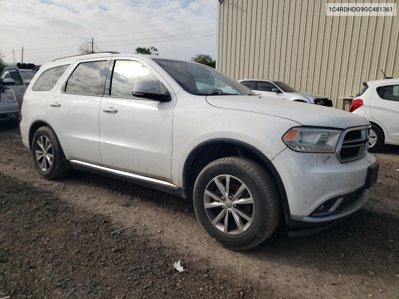 2016 Dodge Durango Limited VIN: 1C4RDHDG9GC481361 Lot: 80678424