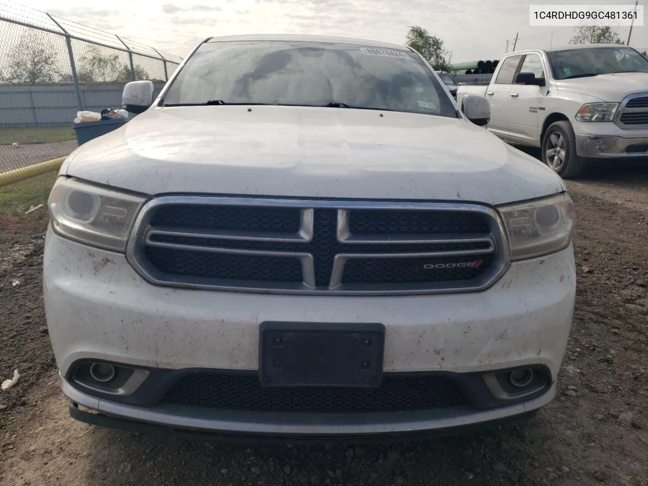 2016 Dodge Durango Limited VIN: 1C4RDHDG9GC481361 Lot: 80678424