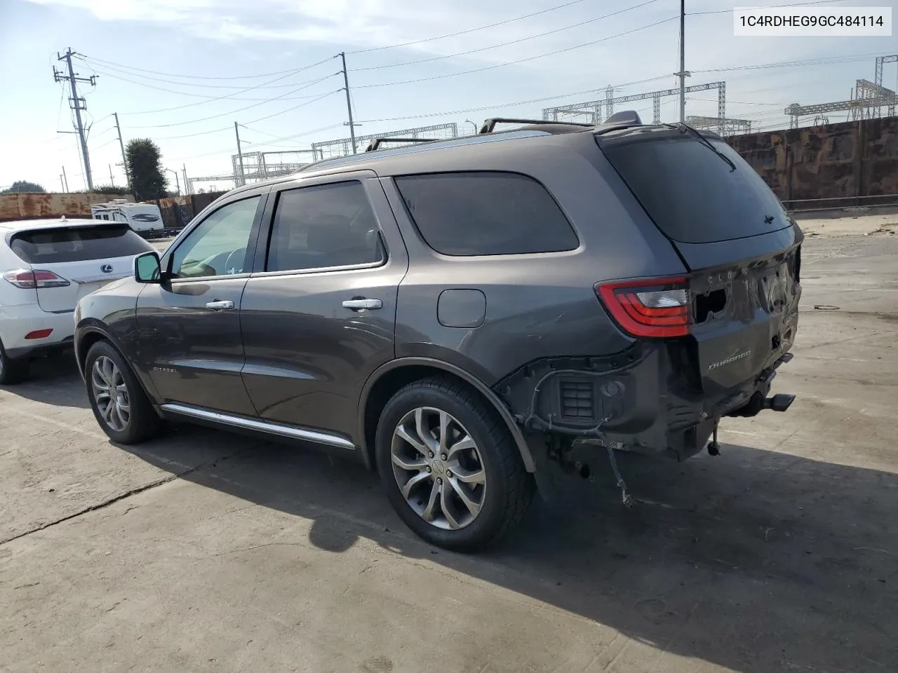 2016 Dodge Durango Citadel VIN: 1C4RDHEG9GC484114 Lot: 81320344