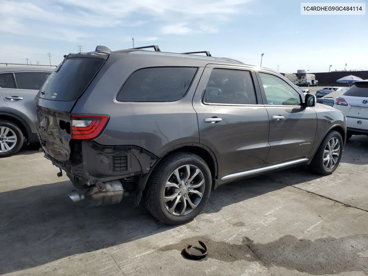 2016 Dodge Durango Citadel VIN: 1C4RDHEG9GC484114 Lot: 81320344