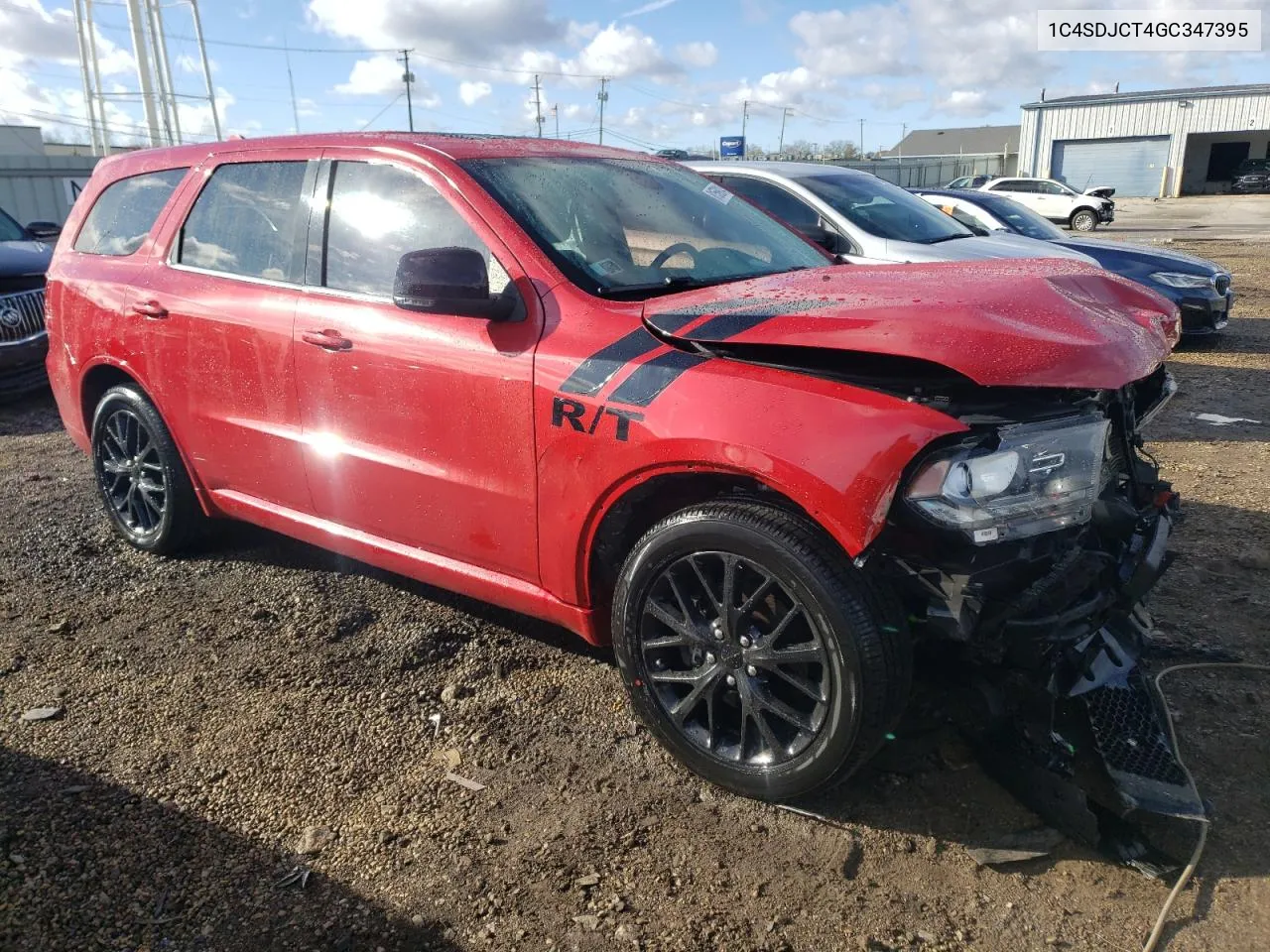 2016 Dodge Durango R/T VIN: 1C4SDJCT4GC347395 Lot: 81569014