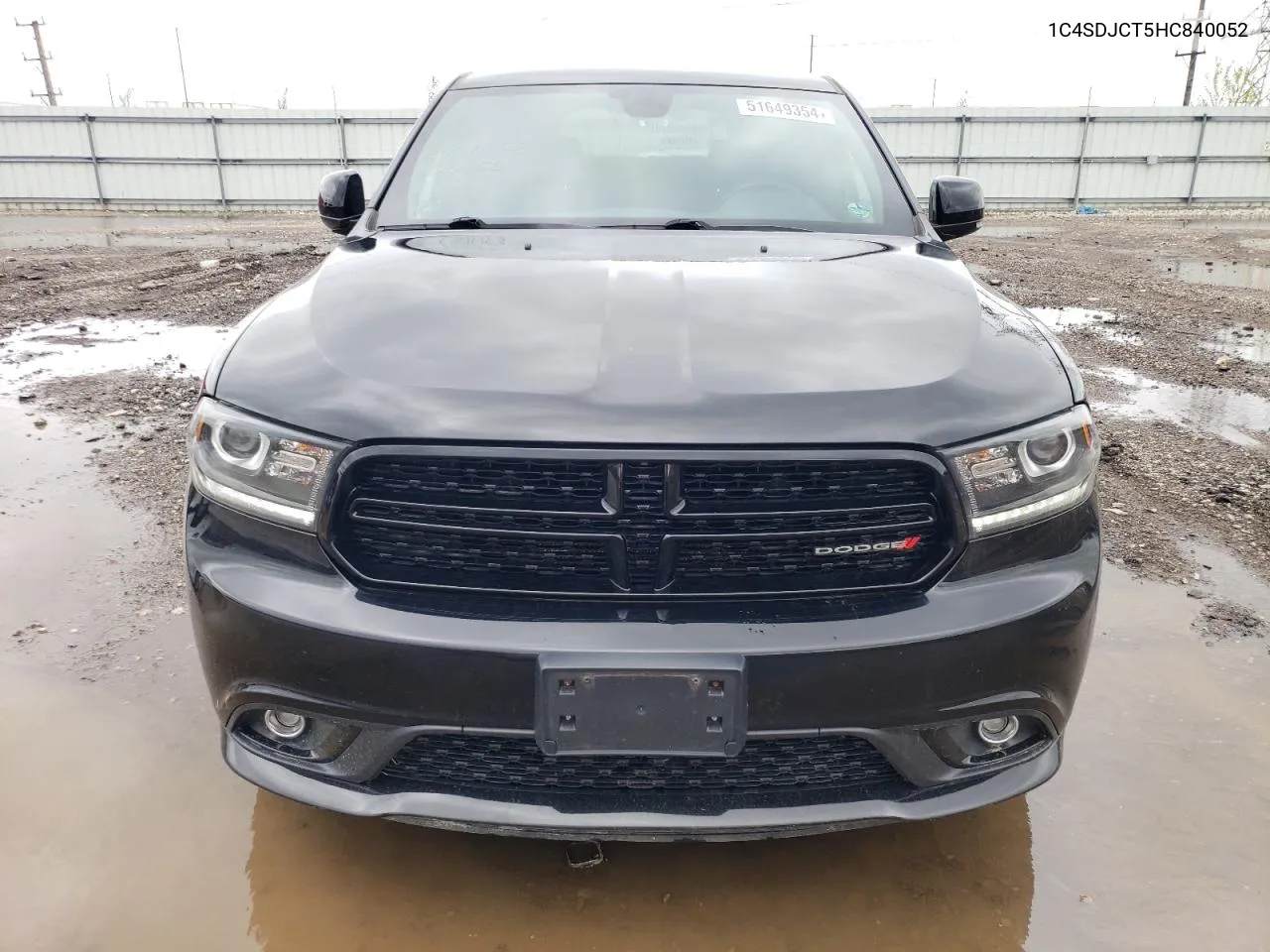 2017 Dodge Durango R/T VIN: 1C4SDJCT5HC840052 Lot: 51649354