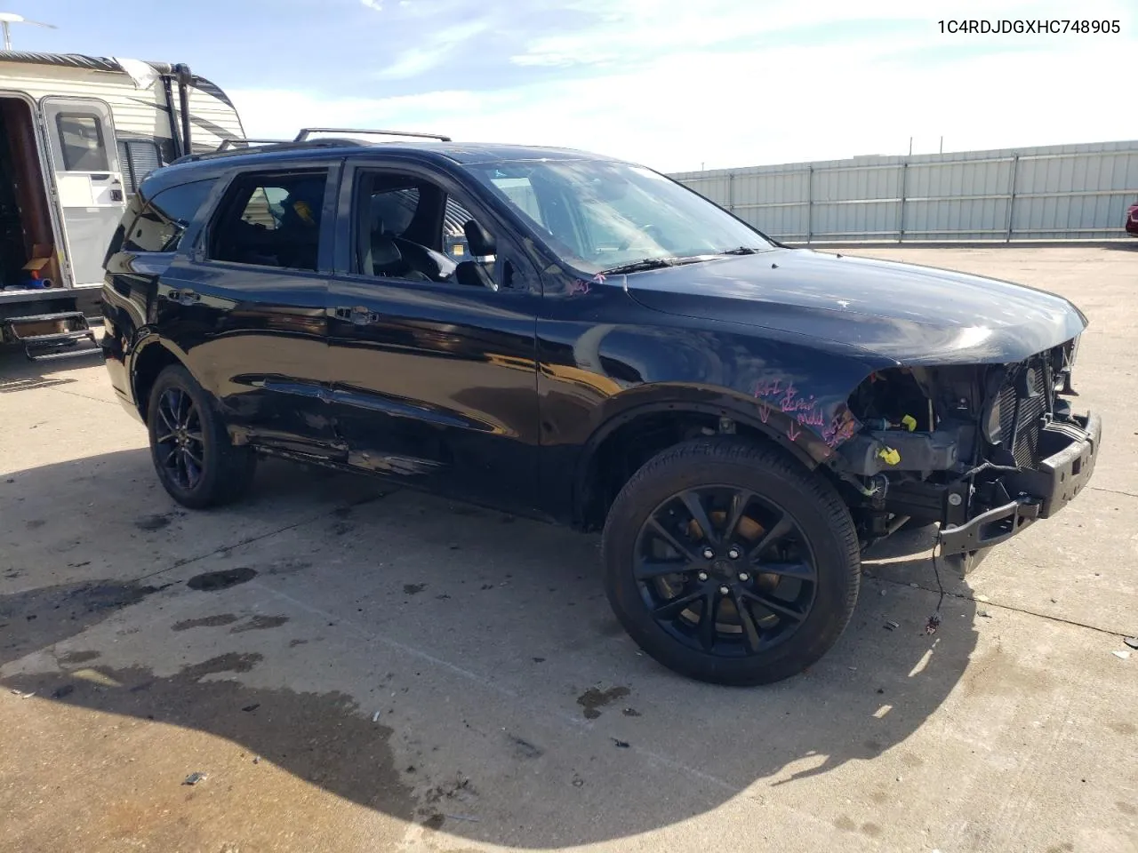 1C4RDJDGXHC748905 2017 Dodge Durango Gt