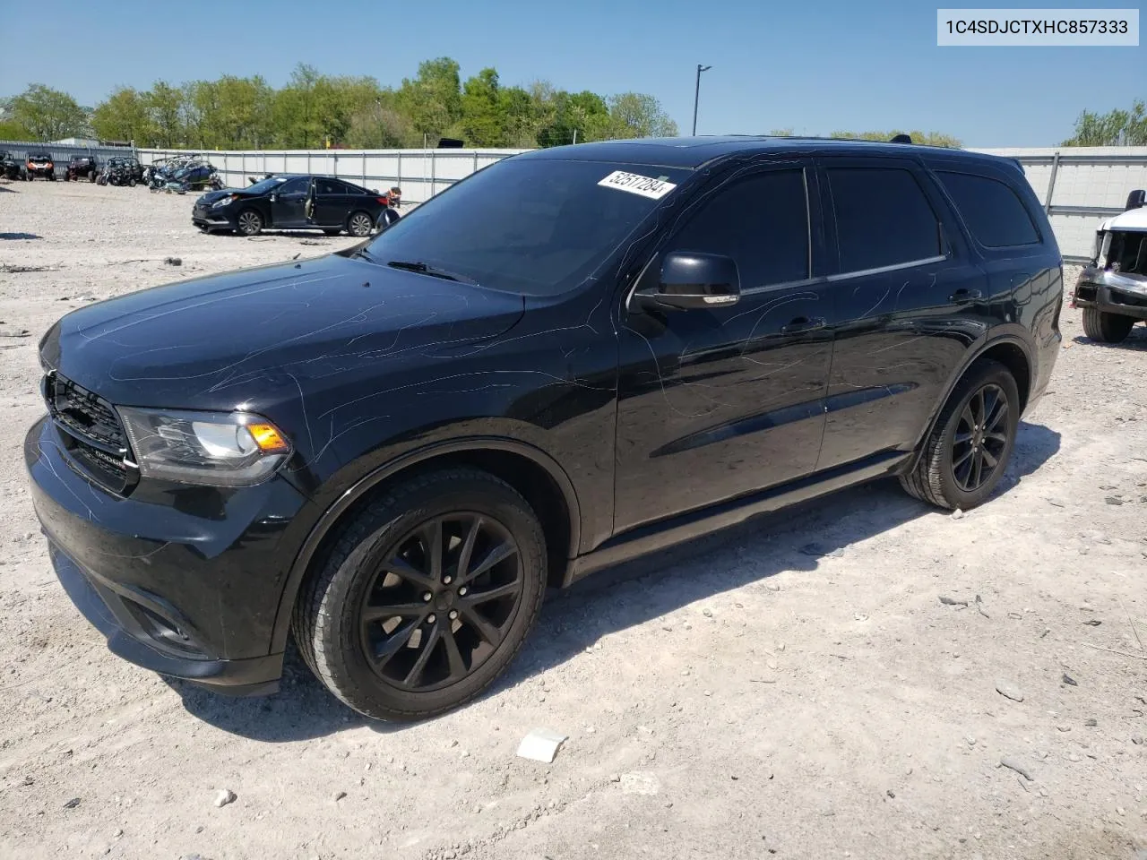 2017 Dodge Durango R/T VIN: 1C4SDJCTXHC857333 Lot: 52517284